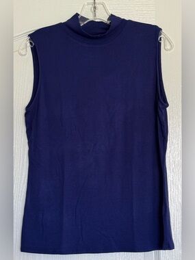 Apt. 9 Royal Blue Sleeveless Mock Neck Top